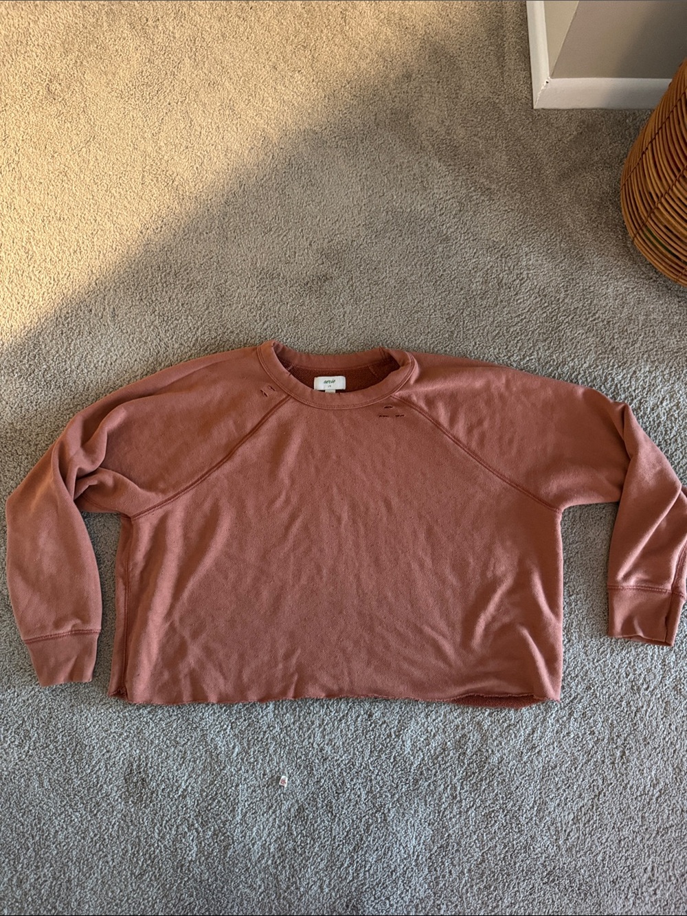 Aerie Cropped Crewneck Sweater